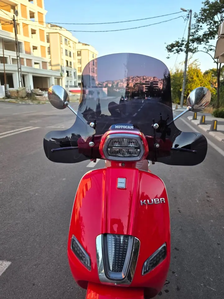 MOTOCAM Kuba Bevely Ön Cam 2022-2026 Model 37cm Siyah Renkli 4mm Elcikli APARATSIZ