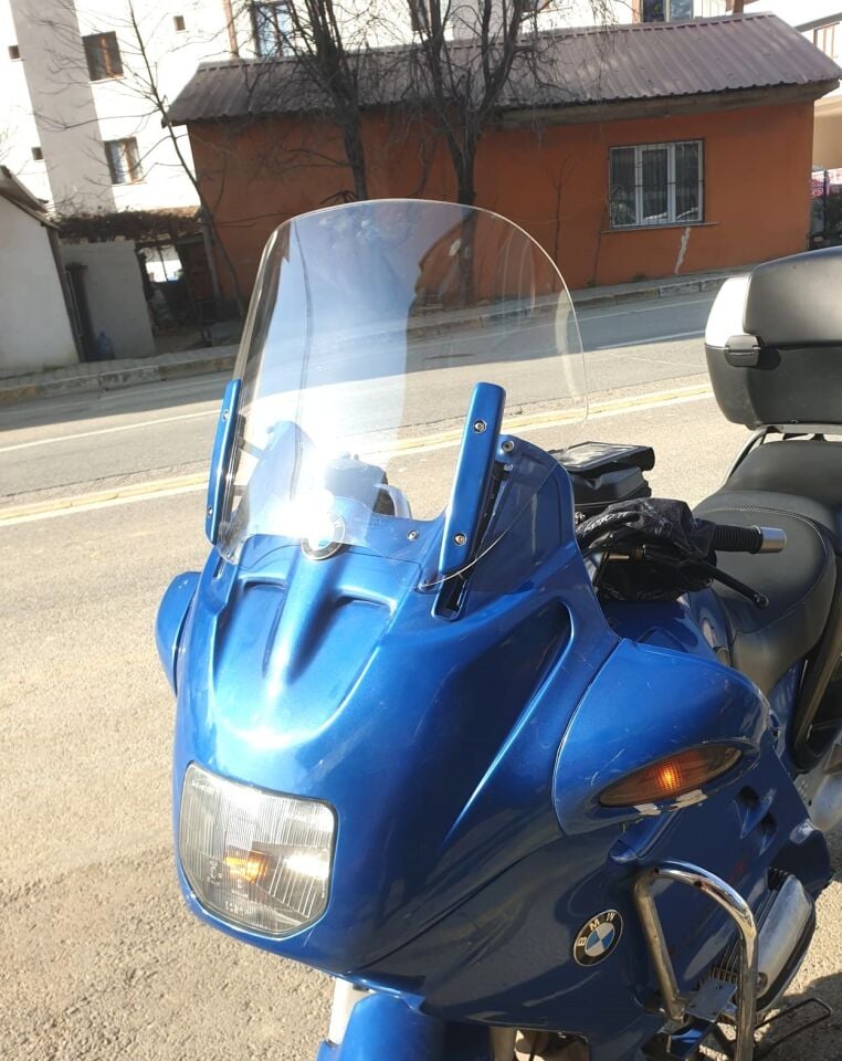 MOTOCAM Bmw R 1100 RT Ön Cam 1994-2000 Model 49cm Şeffaf Renkli 4mm