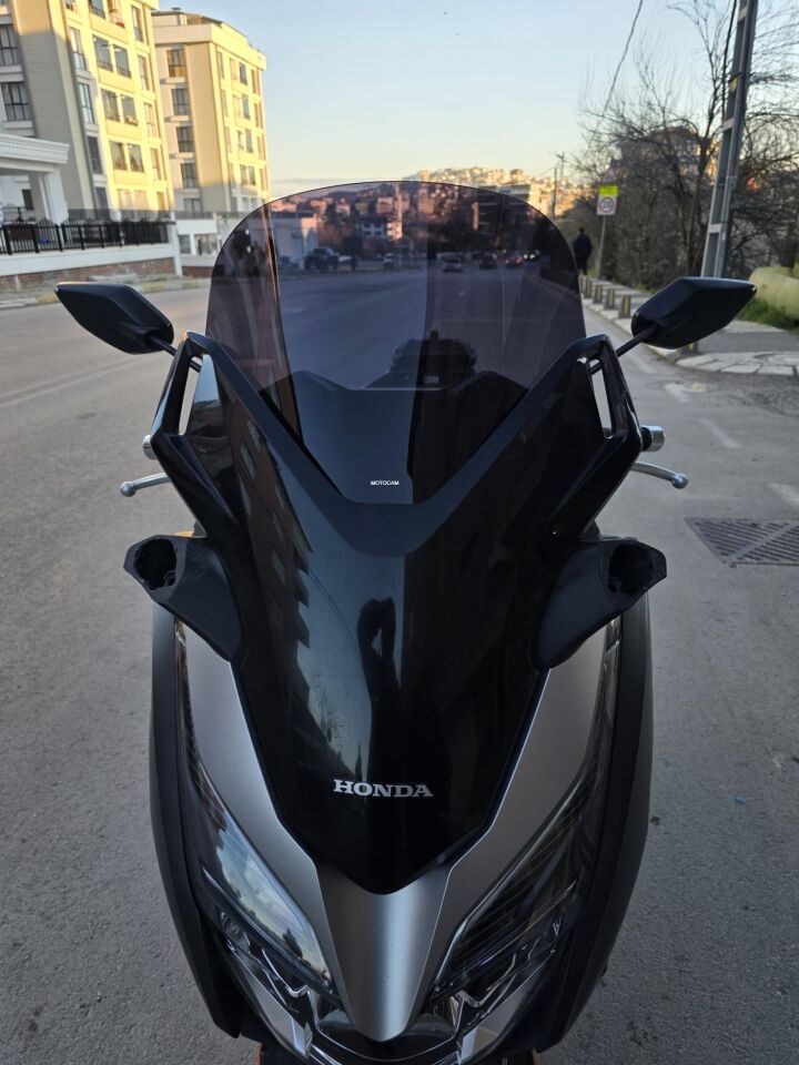 MOTOCAM Honda Forza Ön Cam 2018-2020 Model 47cm Siyah Renkli 4mm ORİJİNAL BOYLU