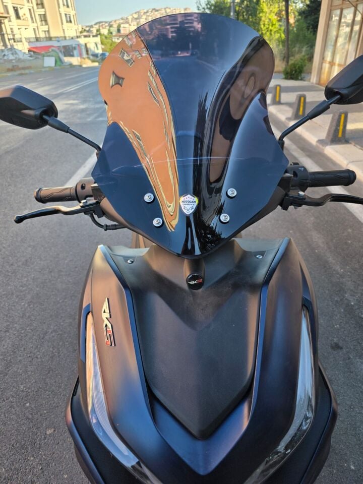 MOTOCAM Volta Revolt RSX3 Ön Cam 2022-2026 Model 43cm Siyah Renkli SPORTİF
