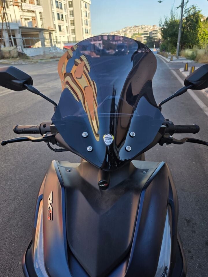 MOTOCAM Volta Revolt RSX3 Ön Cam 2022-2026 Model 43cm Siyah Renkli SPORTİF