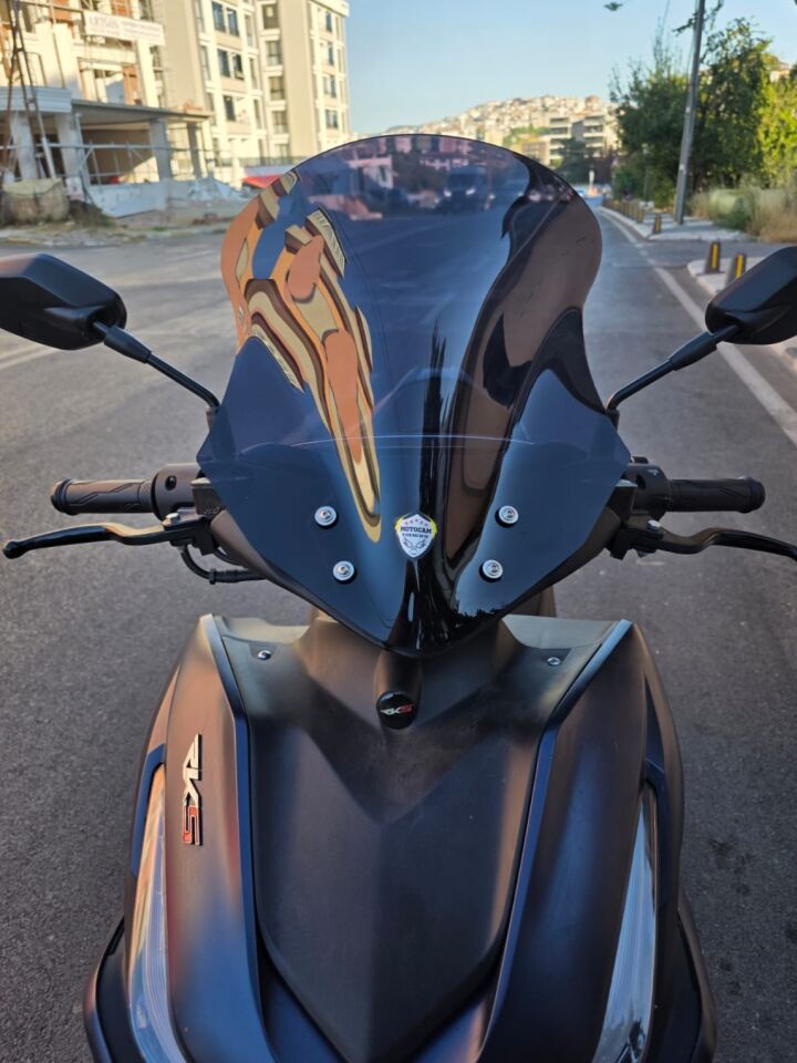 MOTOCAM Volta Revolt RSX3 Ön Cam 2022-2026 Model 43cm Siyah Renkli SPORTİF