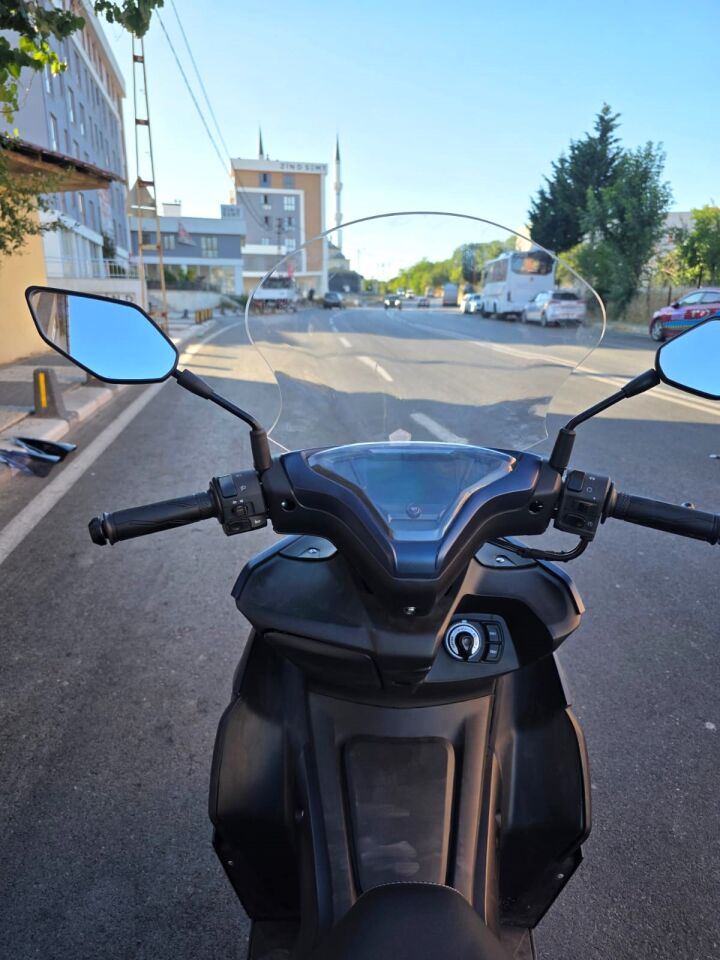 MOTOCAM Volta Revolt RSX3 Ön Cam 2022-2026 Model 43cm Şeffaf Renkli SPORTİF