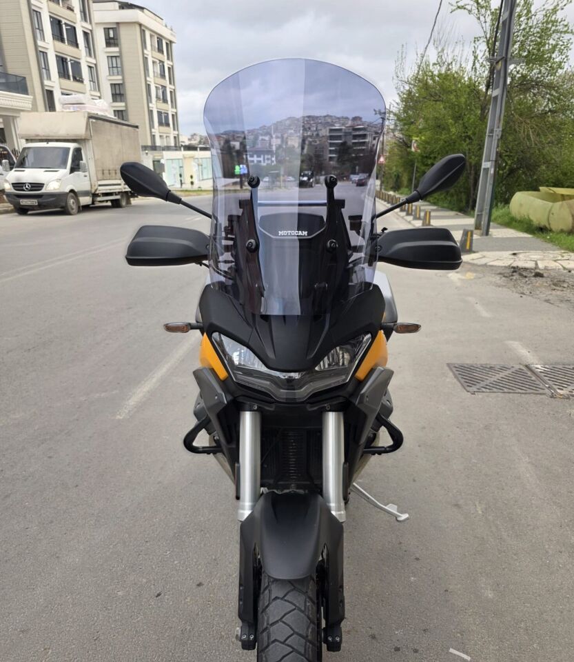 MOTOCAM Moto Guzzi Stelvio Ön Cam 2024-2026 Model 57cm Füme Renkli 4mm