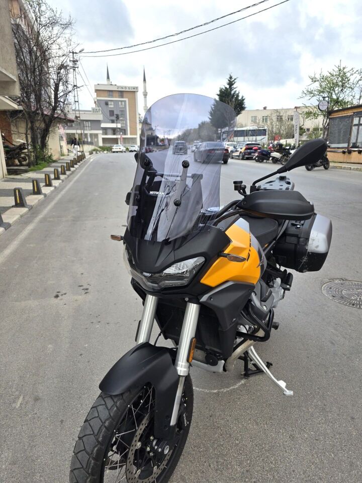 MOTOCAM Moto Guzzi Stelvio Ön Cam 2024-2026 Model 57cm Füme Renkli 4mm
