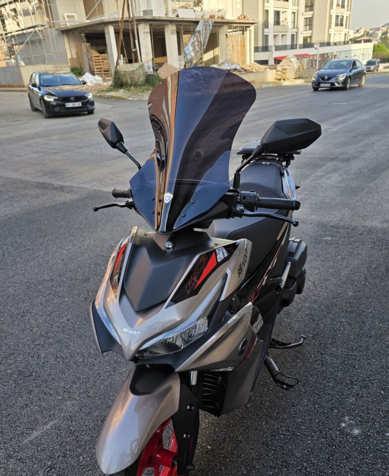 MOTOCAM Volta Revolt RSX3 Ön Cam 2022-2026 Model 54cm Siyah Renkli SPORTİF