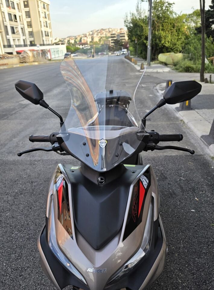 MOTOCAM Volta Revolt RSX3 Ön Cam 2022-2026 Model 54cm Şeffaf Renkli SPORTİF