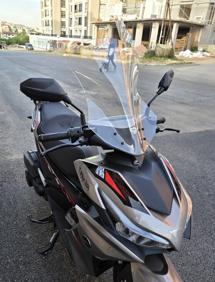 MOTOCAM Volta Revolt RSX3 Ön Cam 2022-2026 Model 54cm Şeffaf Renkli SPORTİF