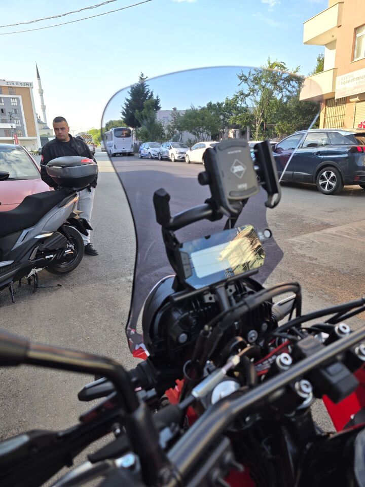 MOTOCAM Honda CRF 300 Rally Ön Cam 2017-2026-2026 Model 56cm Füme Renkli 4mm