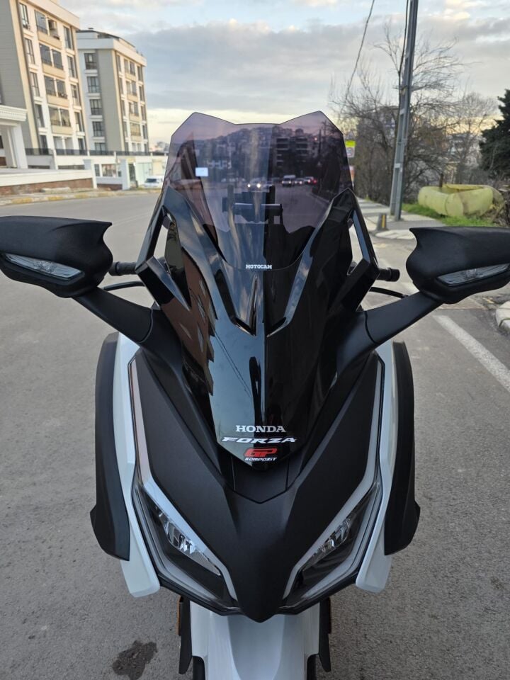 MOTOCAM Honda Forza 250 Ön Cam 2018-2020 Model 43cm Siyah Renkli 4mm