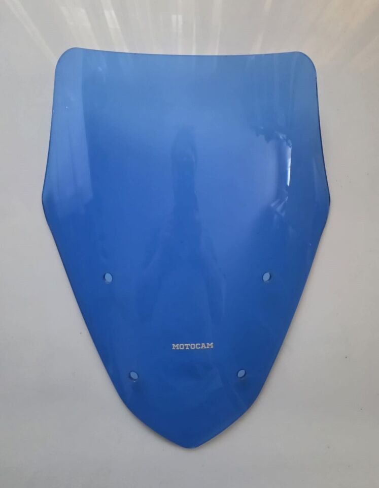 MOTOCAM CF Moto 800 MT Ön Cam 2019-2026 Model 43cm Mavi Renkli 4mm