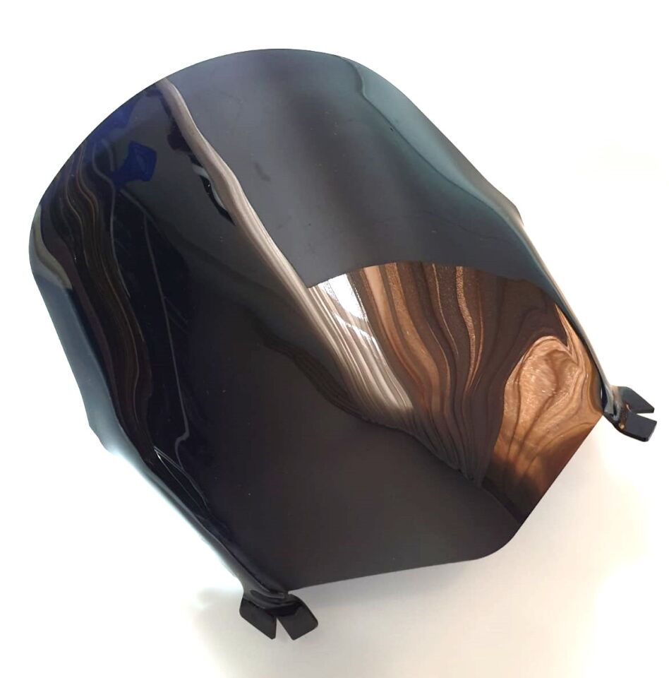 MOTOCAM Mondial Jetmax 250 Ön Cam 2012-2016 Model 50cm Siyah Renkli 4mm