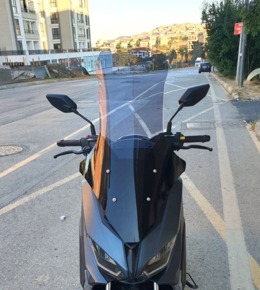 MOTOCAM Volta Revolt RSX5 Ön Cam 2022-2026 Model 78cm Füme Renkli 4mm