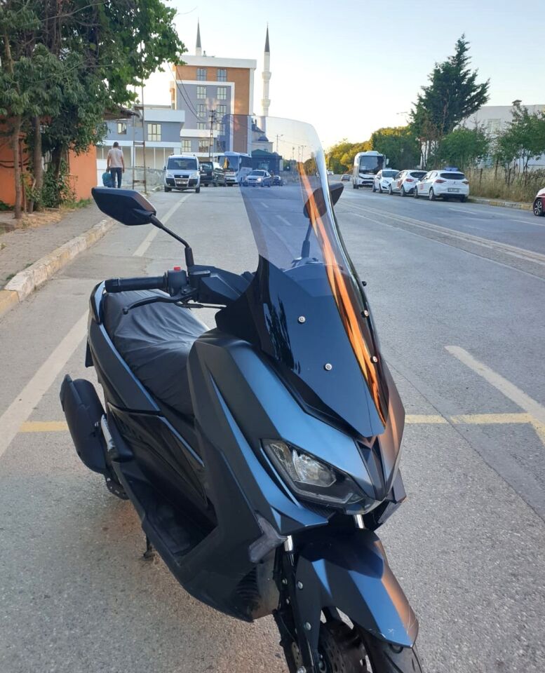 MOTOCAM Volta Revolt RSX5 Ön Cam 2022-2026 Model 78cm Füme Renkli 4mm