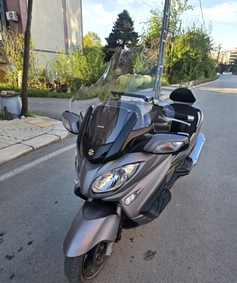 MOTOCAM Suzuki Burgman 650 Ön Cam 2013-2018 Model 76cm Şeffaf Renkli 4mm