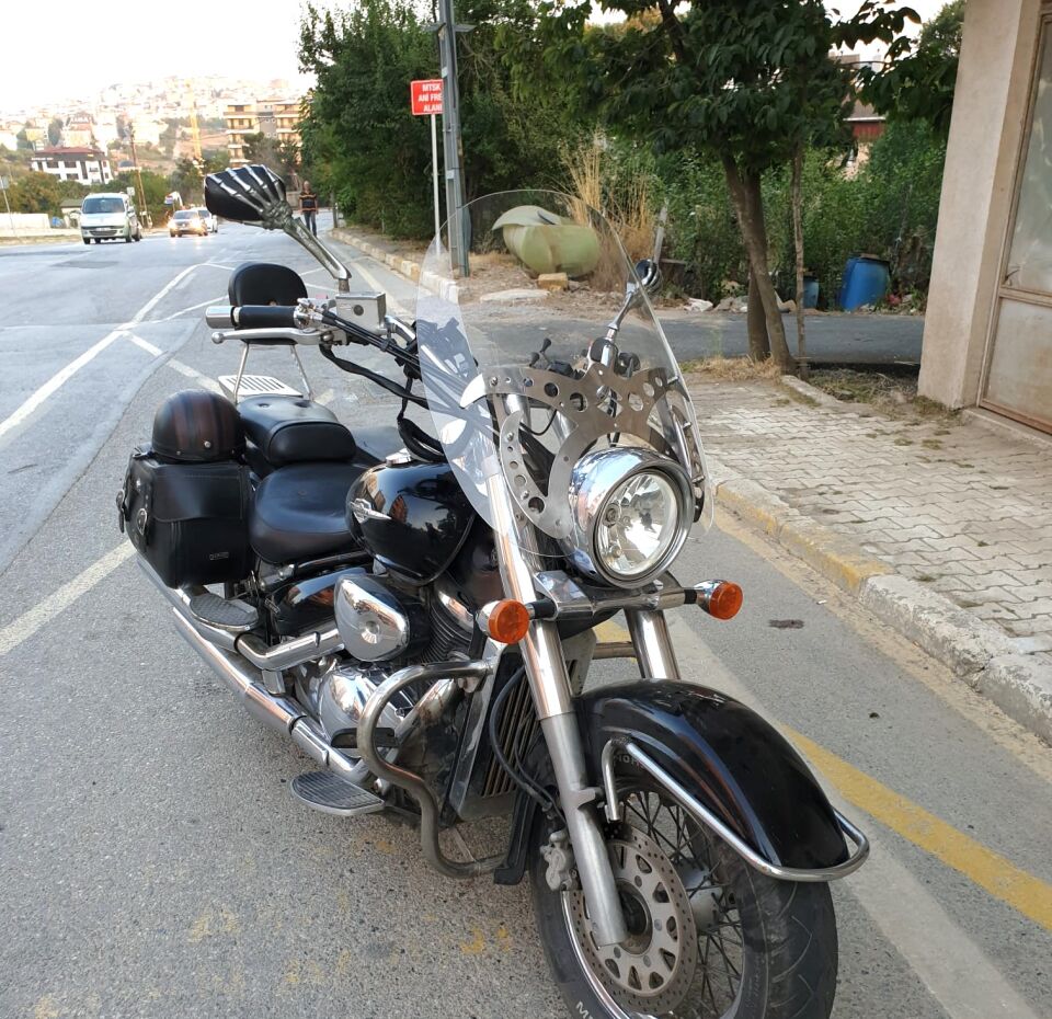 MOTOCAM Suzuki C 800 Ön Cam 2004-2016 Model 61cm Şeffaf Renkli 4mm APARATSIZDIR