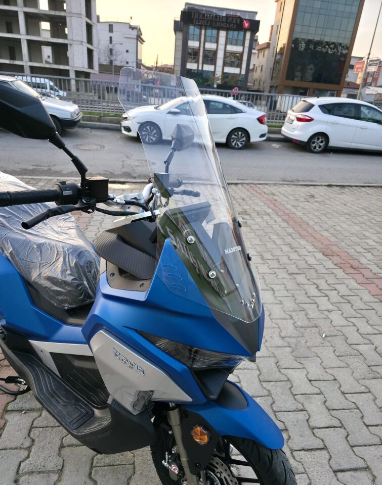 MOTOCAM Volta Revolt RSX7 Ön Cam 2022-2026 Model 65cm Şeffaf Renkli 4mm
