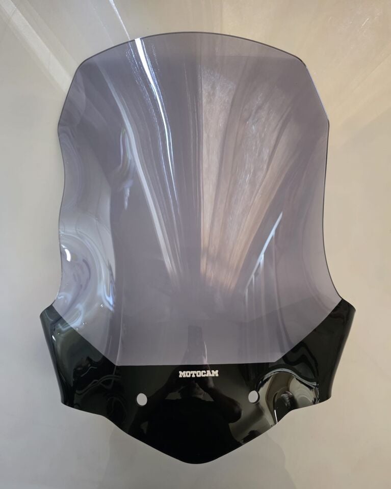 MOTOCAM Triumph Tiger 800 XC Ön Cam 2010-2017 Model 59cm Füme Renkli 4mm
