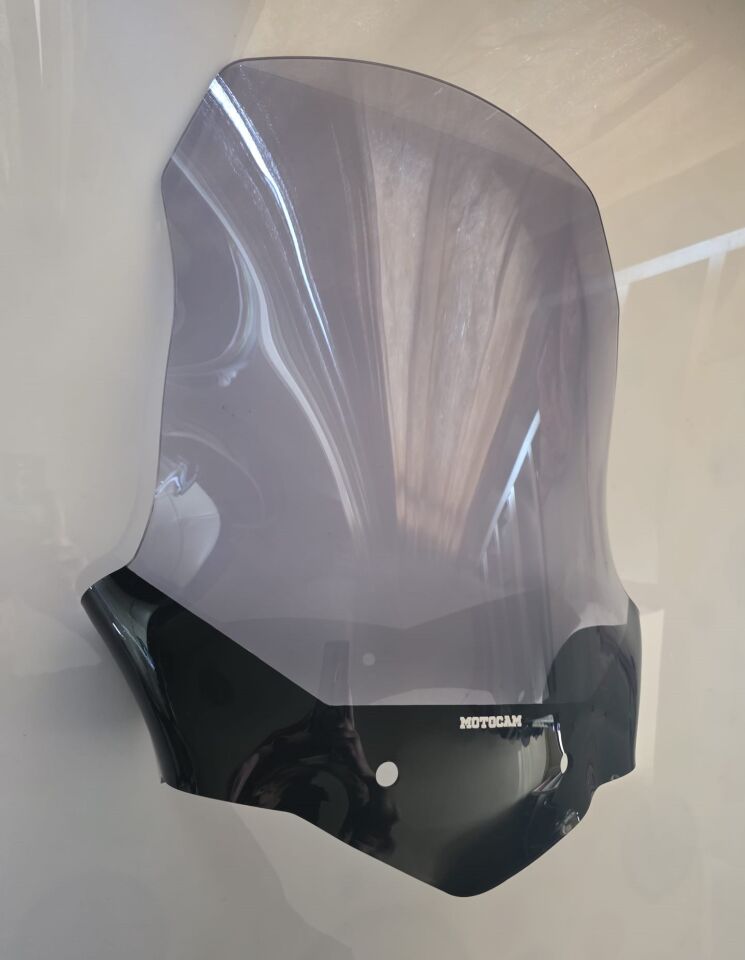 MOTOCAM Triumph Tiger 800 XC Ön Cam 2010-2017 Model 59cm Füme Renkli 4mm