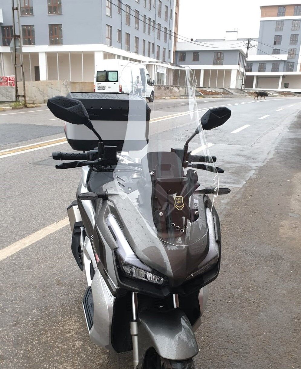 MOTOCAM Küba Rubano 150 Ön Cam 2023-2026 Model 75cm Şeffaf Renkli 4mm UZUN