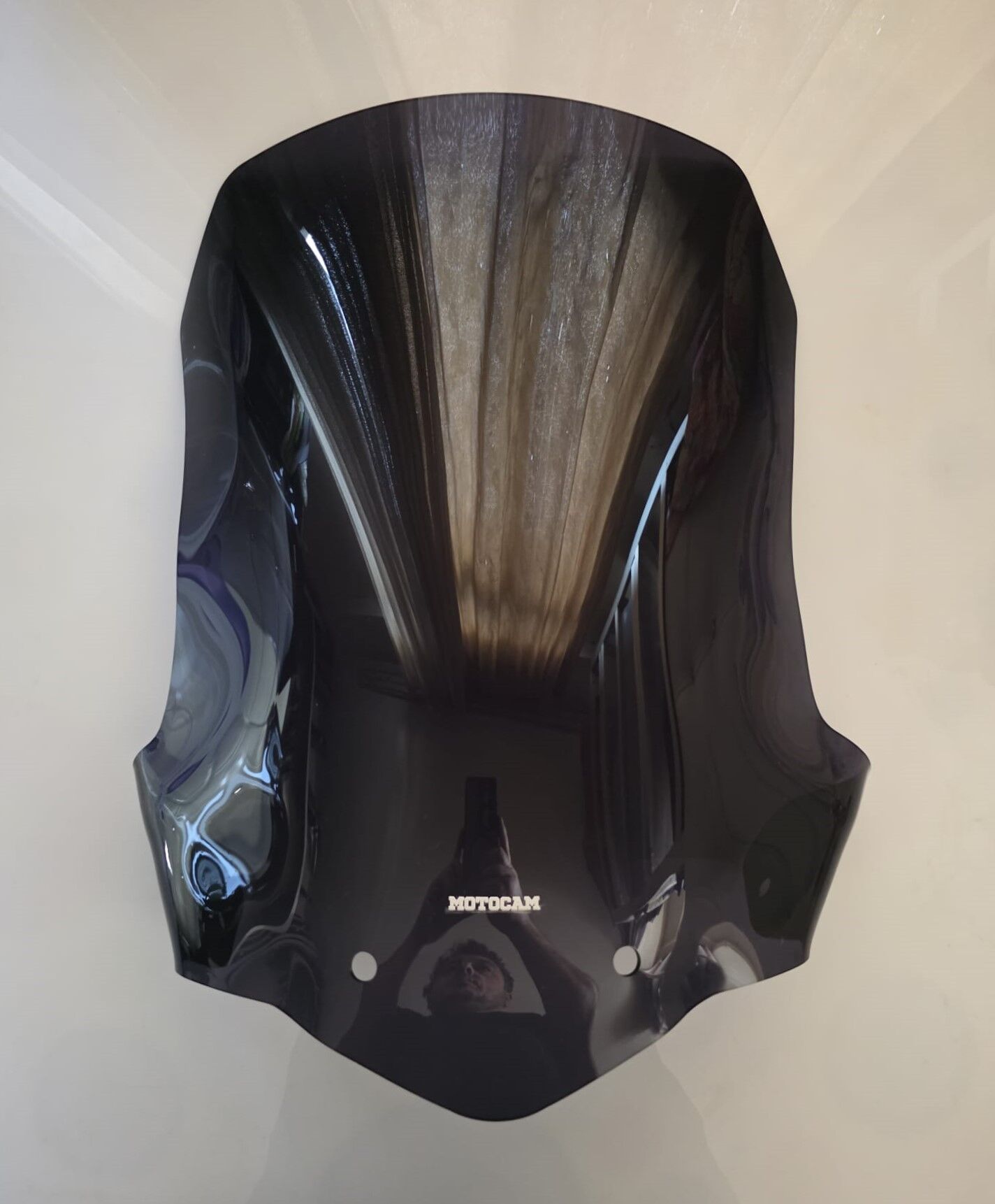 MOTOCAM Triumph Tiger 800 XC Ön Cam 2010-2017 Model 59cm Siyah Renkli 4mm