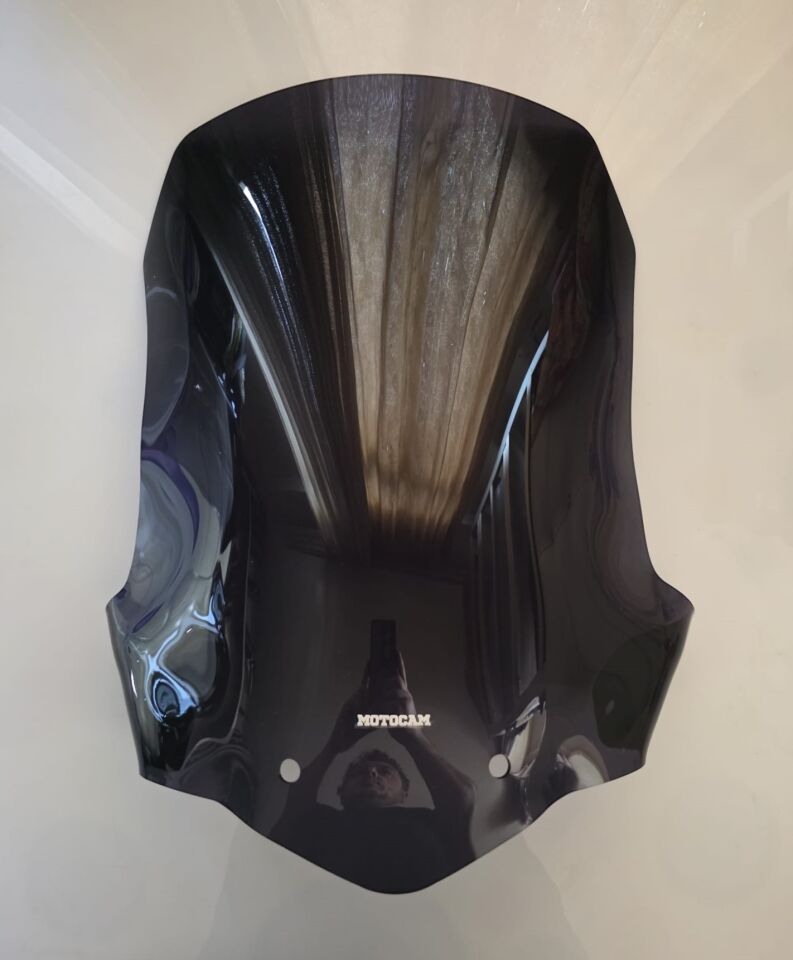 MOTOCAM Triumph Tiger 800 XC Ön Cam 2010-2017 Model 59cm Siyah Renkli 4mm