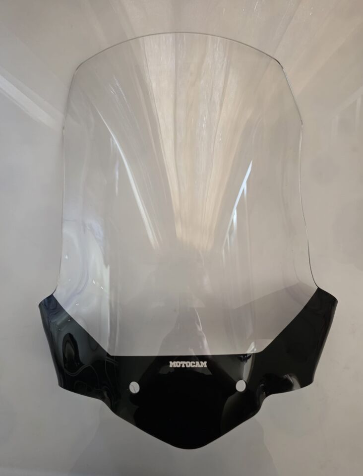 MOTOCAM Triumph Tiger 800 XC Ön Cam 2010-2017 Model 59cm Şeffaf Renkli 4mm