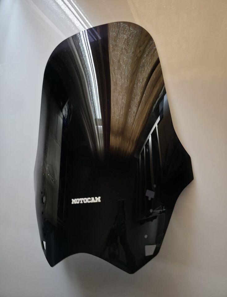 MOTOCAM Yamaha FJR 1300 Ön Cam 2012-2020 Model 64cm Siyah Renkli 4mm