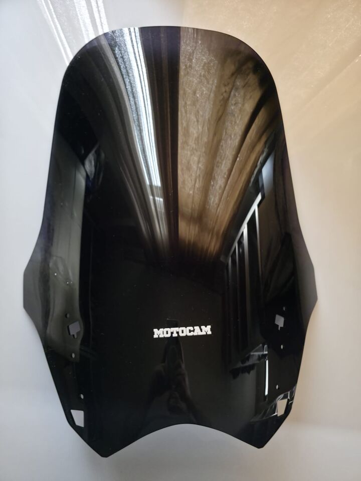 MOTOCAM Yamaha FJR 1300 Ön Cam 2012-2020 Model 64cm Siyah Renkli 4mm