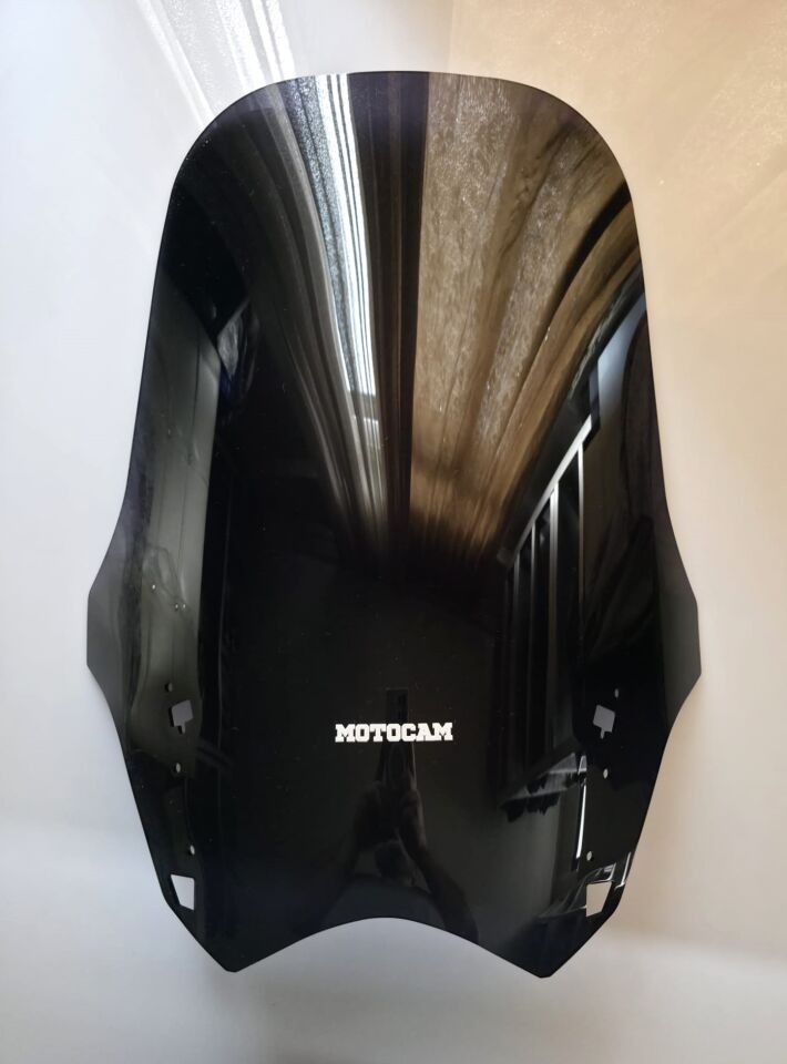 MOTOCAM Yamaha FJR 1300 Ön Cam 2012-2020 Model 64cm Siyah Renkli 4mm