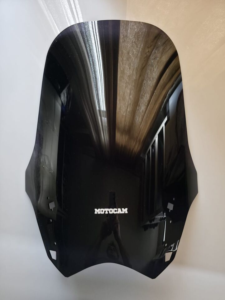 MOTOCAM Yamaha FJR 1300 Ön Cam 2012-2020 Model 64cm Siyah Renkli 4mm