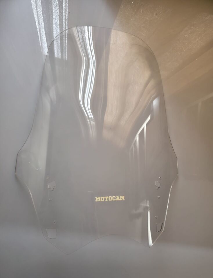 MOTOCAM Yamaha FJR 1300 Ön Cam 2012-2020 Model 64cm Şeffaf Renkli 4mm