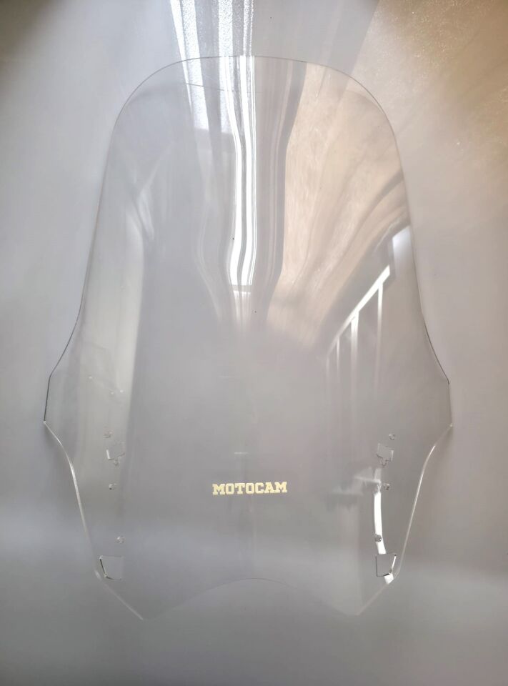 MOTOCAM Yamaha FJR 1300 Ön Cam 2012-2020 Model 64cm Şeffaf Renkli 4mm