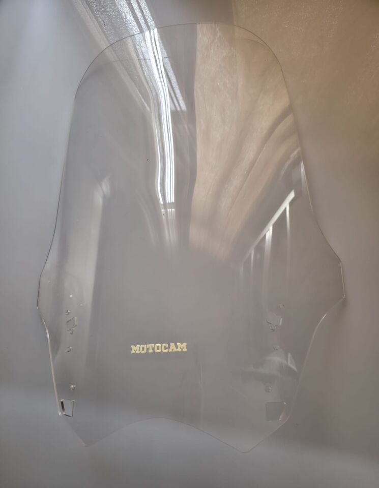 MOTOCAM Yamaha FJR 1300 Ön Cam 2012-2020 Model 64cm Şeffaf Renkli 4mm