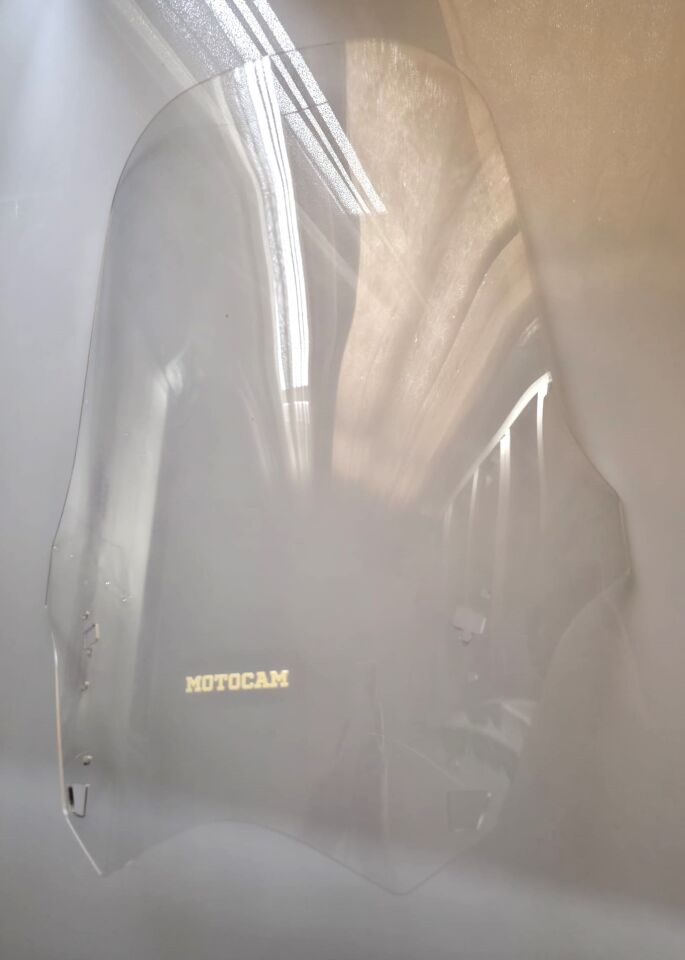 MOTOCAM Yamaha FJR 1300 Ön Cam 2012-2020 Model 64cm Şeffaf Renkli 4mm