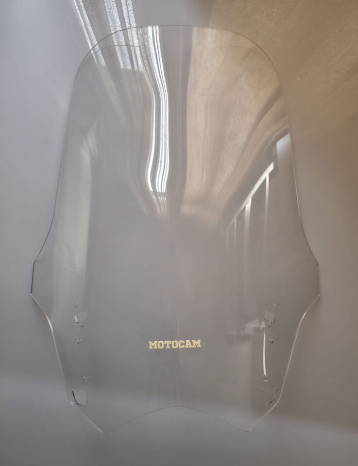 MOTOCAM Yamaha FJR 1300 Ön Cam 2012-2020 Model 64cm Şeffaf Renkli 4mm