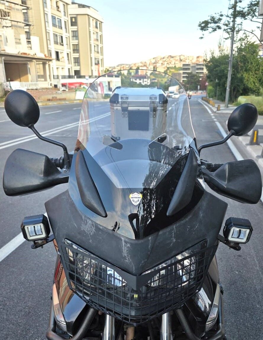 MOTOCAM Honda CBF 1000 Ön Cam 2005-2013 Model 54cm Şeffaf Renkli 4mm