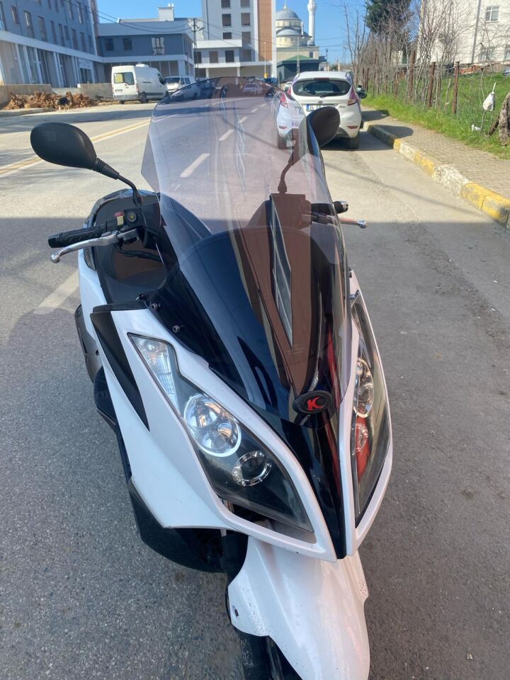 MOTOCAM Kymco Downtown Ön Cam 2009-2017 Model 67cm Füme Renkli 4mm