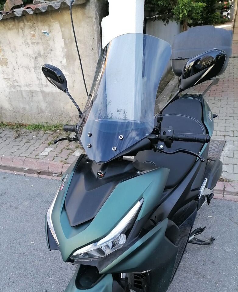 MOTOCAM Küba Arome 125 Ön Cam 2023-2026 Model 54cm Füme Renkli
