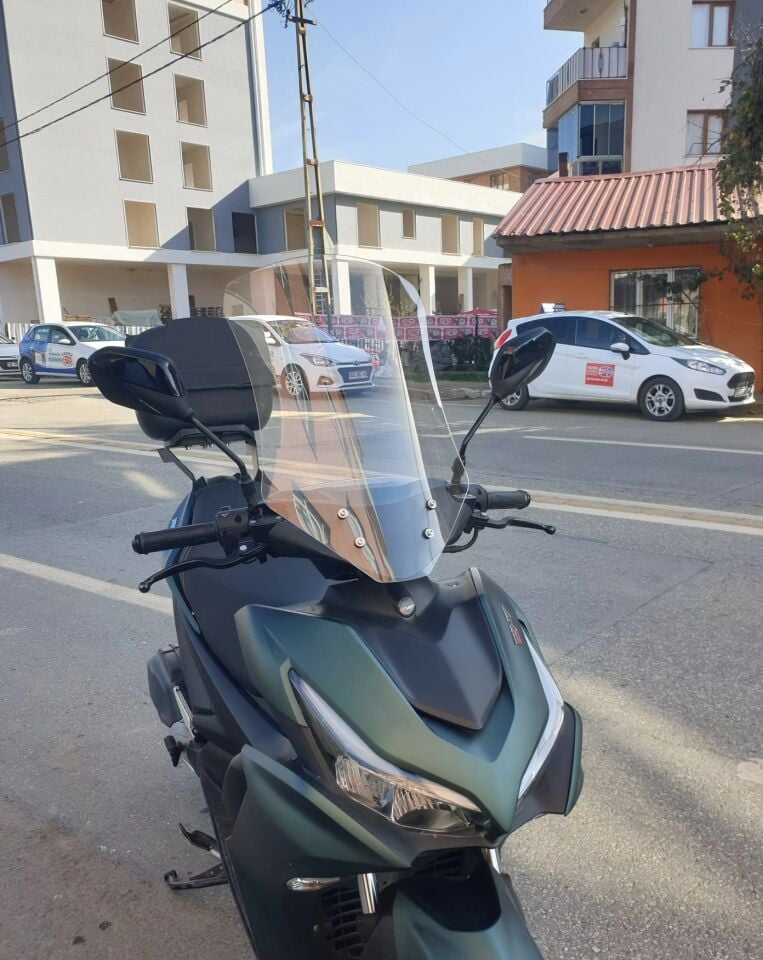 MOTOCAM Küba Arome 125 Ön Cam 2023-2026 Model 54cm Şeffaf Renkli