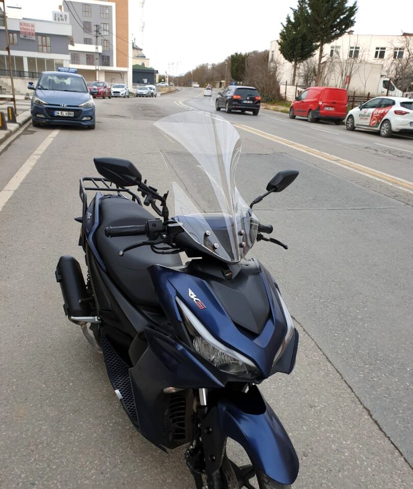 MOTOCAM Küba Arome 125 Ön Cam 2023-2026 Model 54cm Şeffaf Renkli SPORTİF