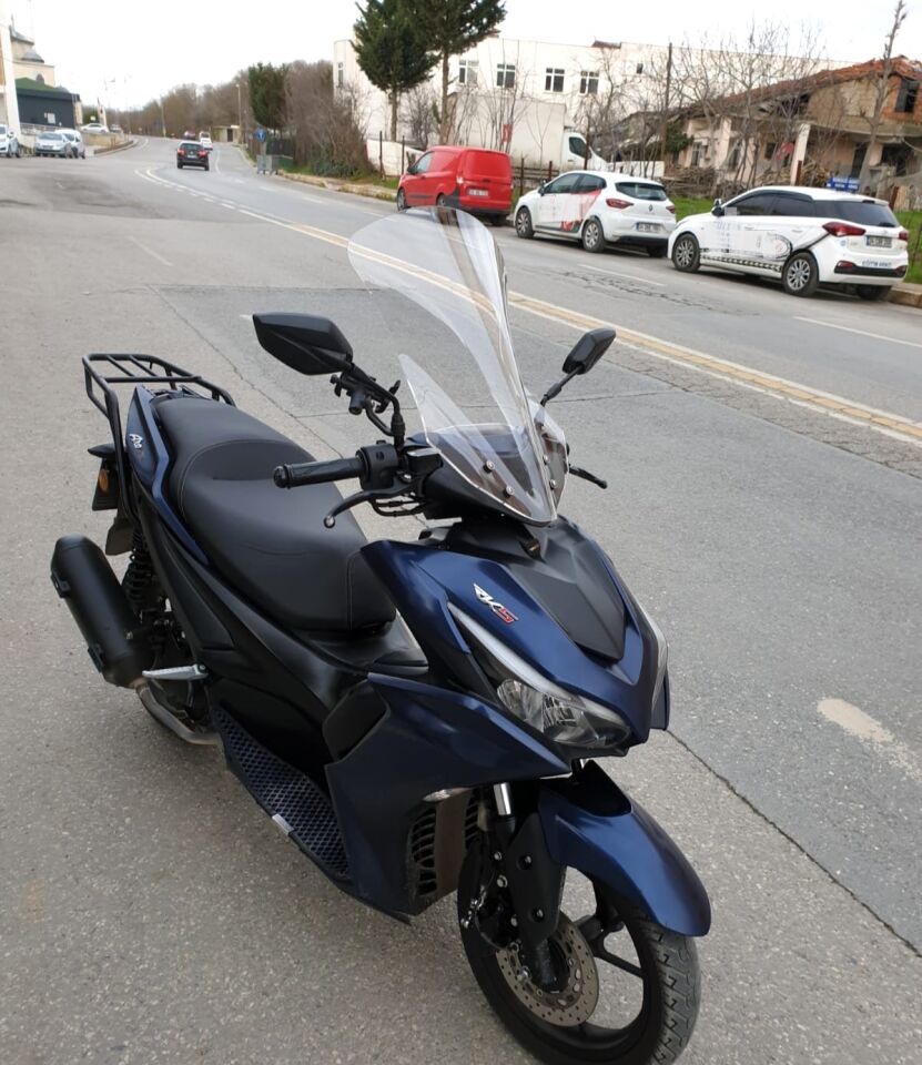 MOTOCAM Küba Arome 125 Ön Cam 2023-2026 Model 54cm Şeffaf Renkli SPORTİF