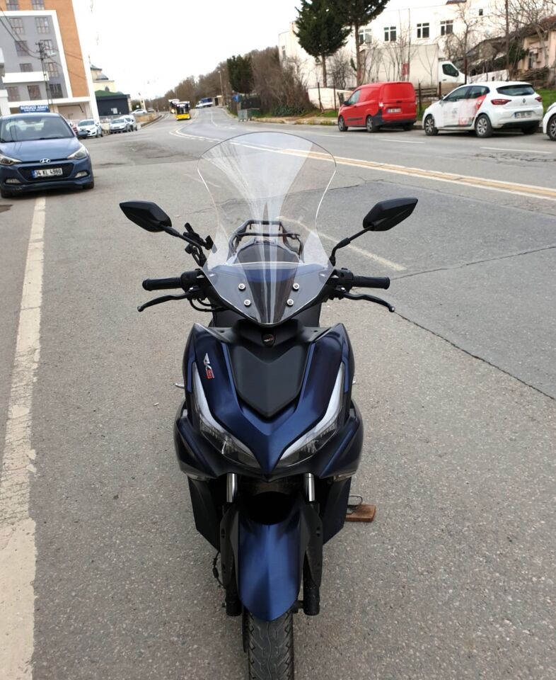 MOTOCAM Küba Arome 125 Ön Cam 2023-2026 Model 54cm Şeffaf Renkli SPORTİF