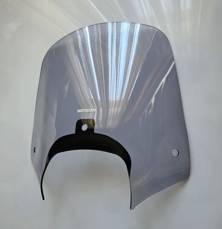 MOTOCAM Piaggio Beverly 350 Ön Cam 2010-2020 Model 43cm Füme Renkli 4mm APARATSIZDIR