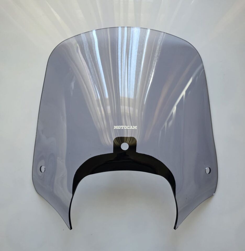 MOTOCAM Piaggio Beverly 350 Ön Cam 2010-2020 Model 43cm Füme Renkli 4mm APARATSIZDIR