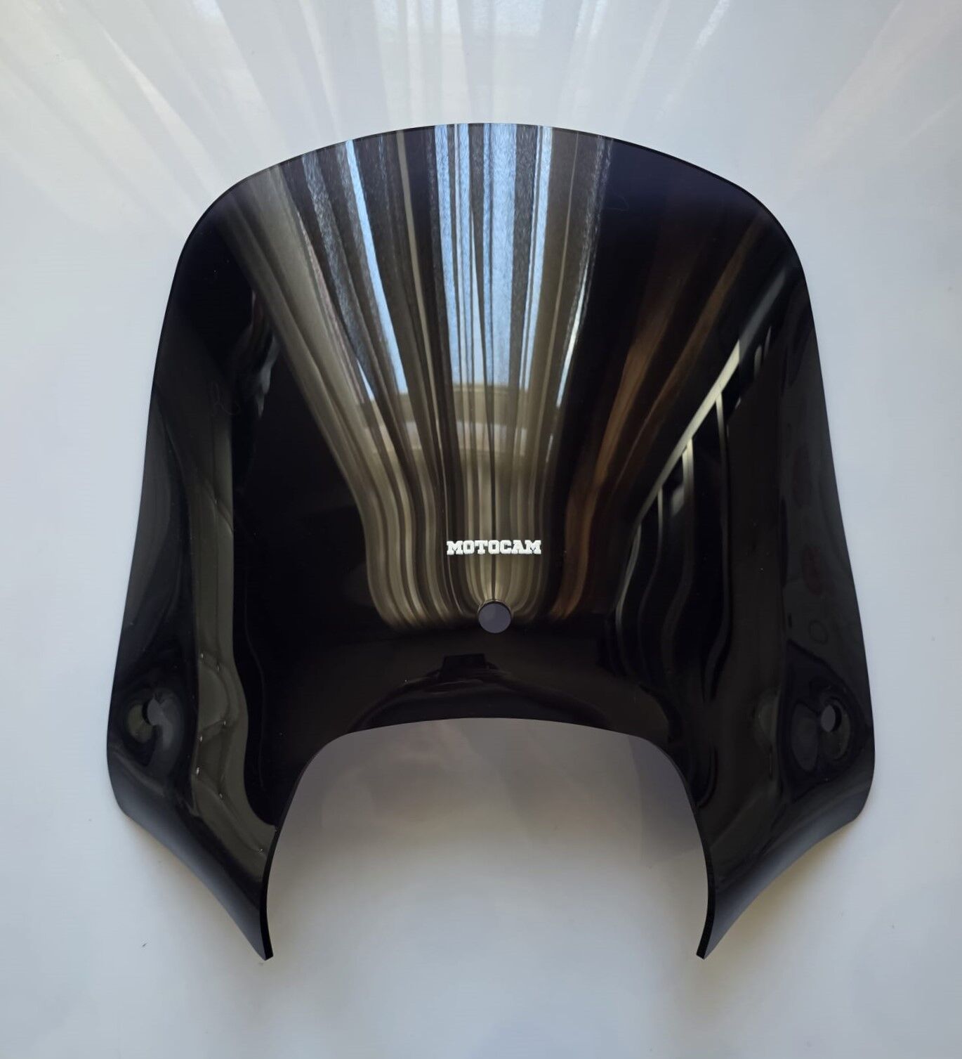 MOTOCAM Piaggio Beverly 350 Ön Cam 2010-2020 Model 43cm Siyah Renkli 4mm APARATSIZDIR