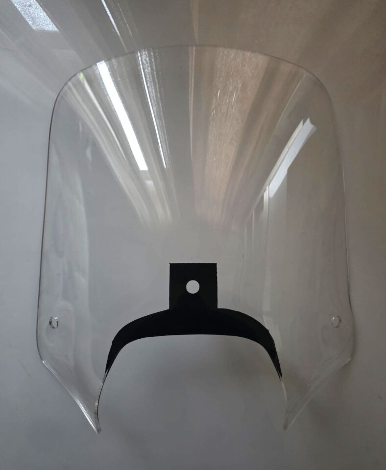 MOTOCAM Piaggio Beverly 350 Windscreen 2010-2020 Model 43cm Clear Tinted 4mm (MOUNTING NOT INCLUDED)