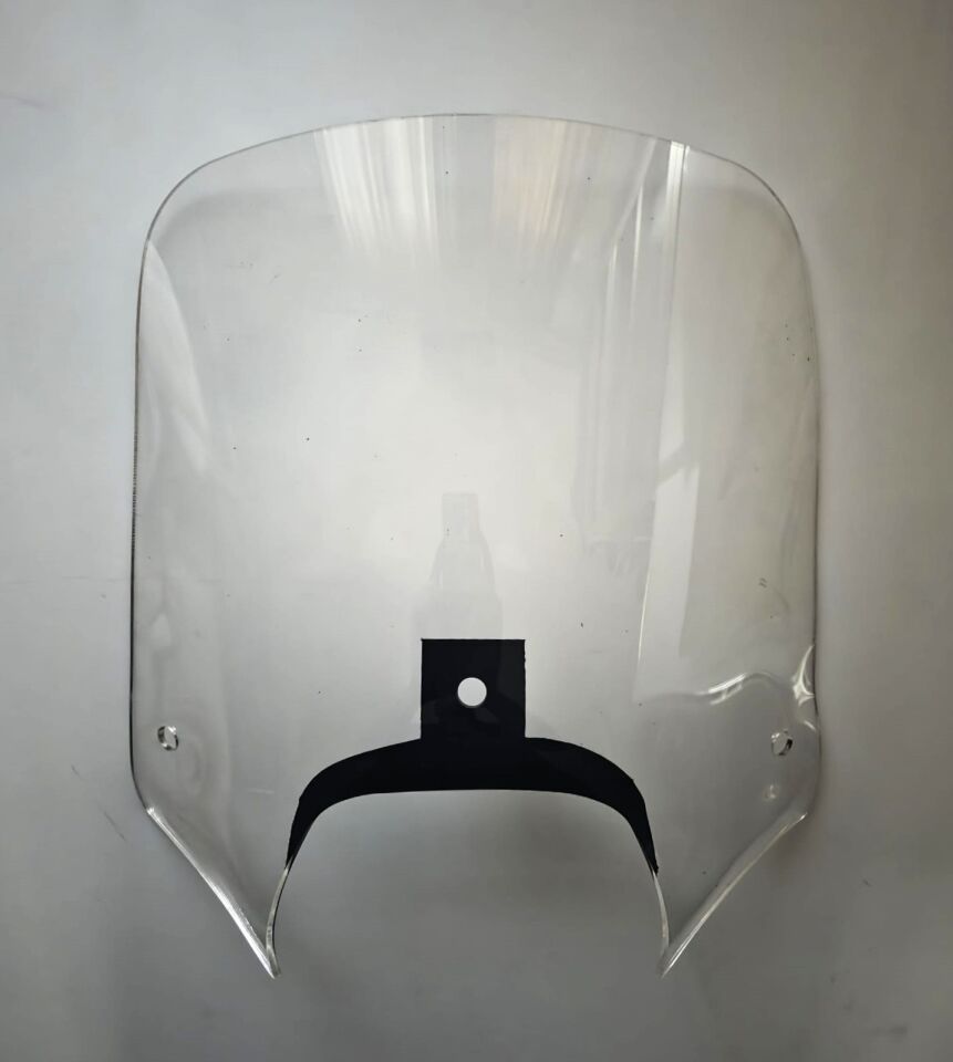 MOTOCAM Piaggio Beverly 350 Windscreen 2010-2020 Model 43cm Clear Tinted 4mm (MOUNTING NOT INCLUDED)