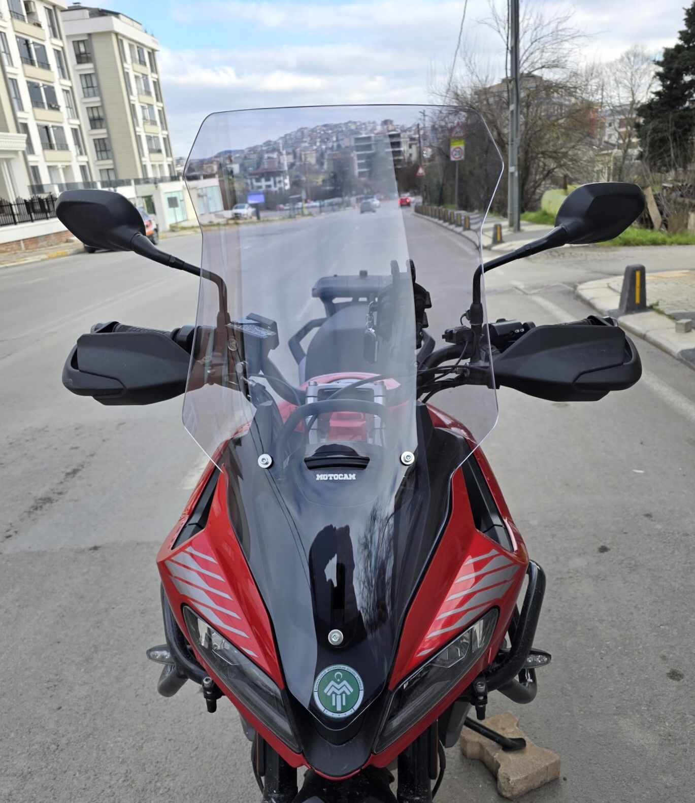 MOTOCAM Trıumph Tiger Sport 660 Ön Cam 2022-2026 Model 73cm Füme Renkli 4mm