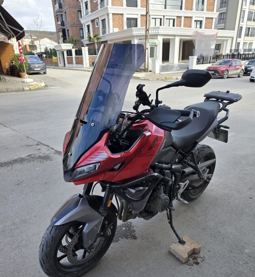 MOTOCAM Trıumph Tiger Sport 660 Ön Cam 2022-2026 Model 73cm Siyah Renkli 4mm